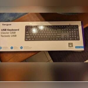 New Targus USB Wired Black Keyboard